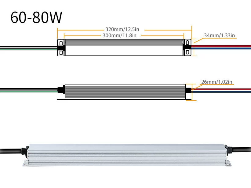 30-100W可控硅調光電源0-10V 12V/24/36V/48V
